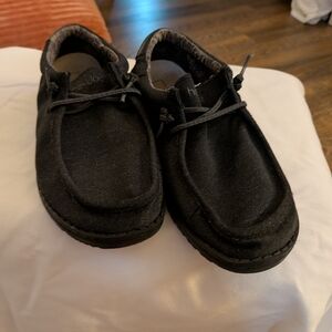 Hey Dude Black Loafers Slip-Ons Casual